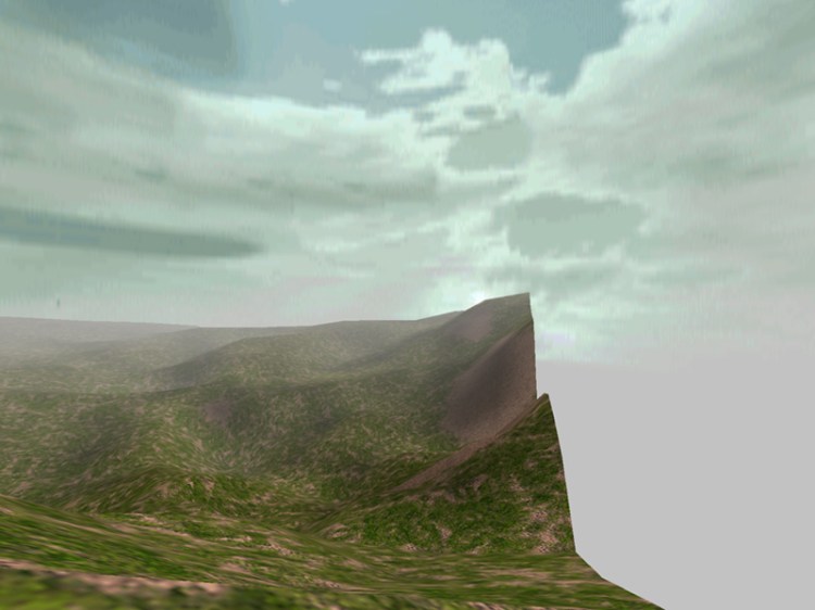 The Edge of the World, Screenshot on Paper, 30x40