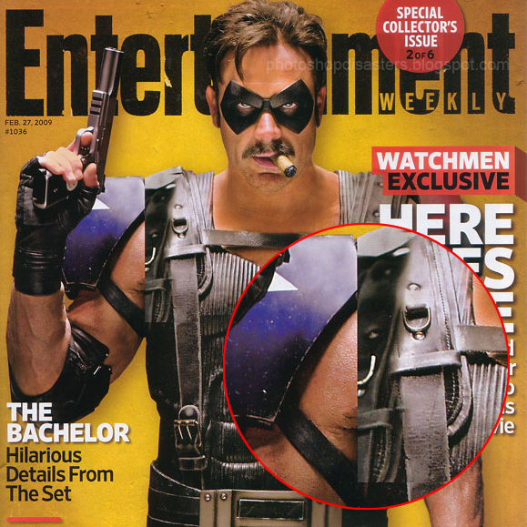 "The Comedian. Secret power: immune to clipping paths."