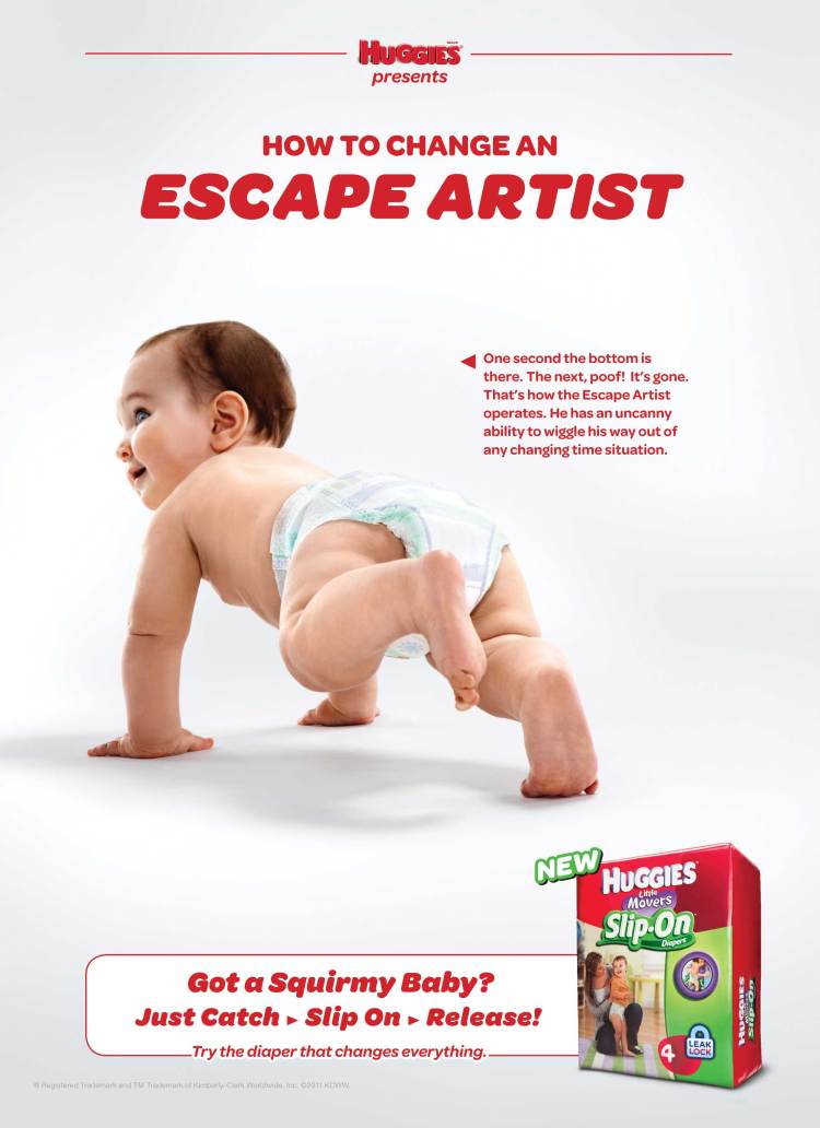 Evan Kafka - Huggies Slip-Ons Escape Artist