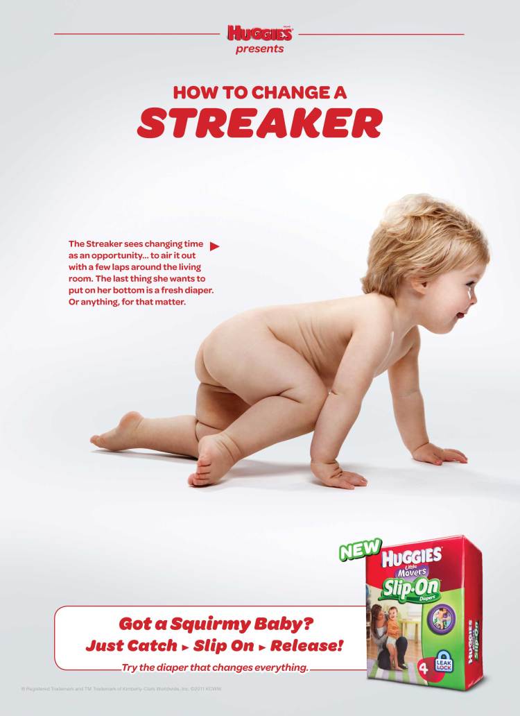 Evan Kafka - Huggies Slip-Ons Streaker